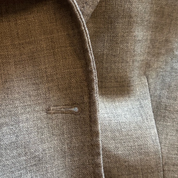 J. Crew Womens Wool Schoolboy Blazer Gold Button Gray Sz 4 - Picture 7 of 9